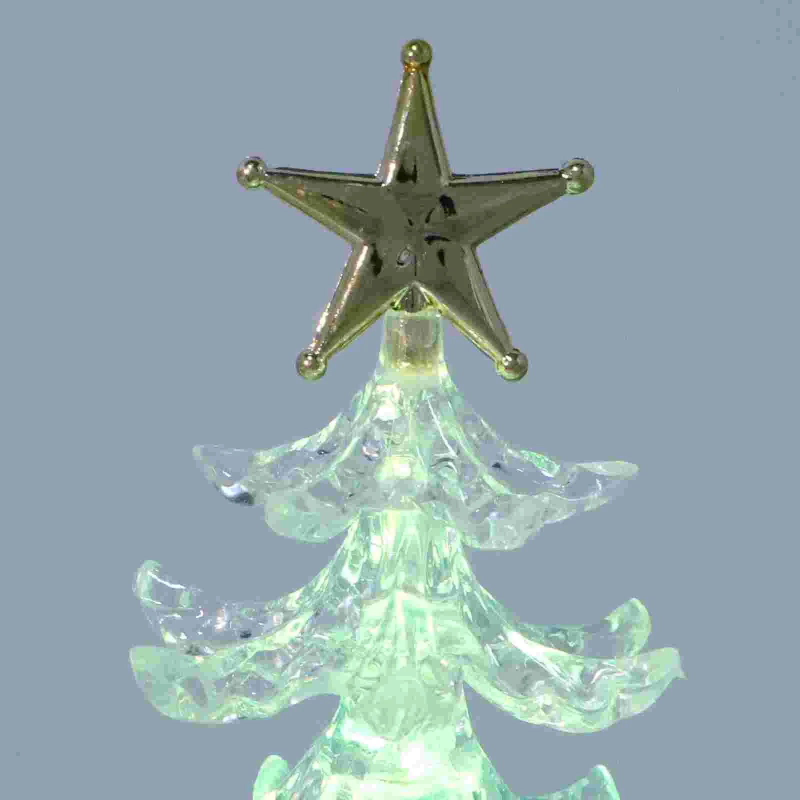 Winter The Gift Mini Christmas Tree Color Flashing Light Decorative Night Lights