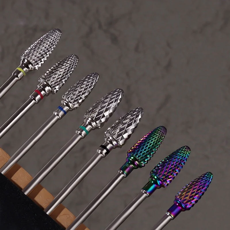 Tungsten Steel Milling Cutter Manicure Nail Drill Bits Electric Nail Files Grinding Bits Mills Cutter Burr Accessories