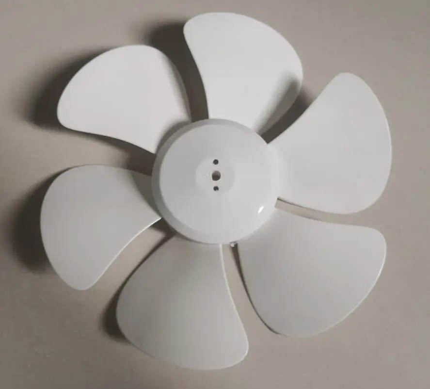 D shape hole 8mm 6-blade exhaust fan blade 28cm for 12 inches or 300mm kitchen fan