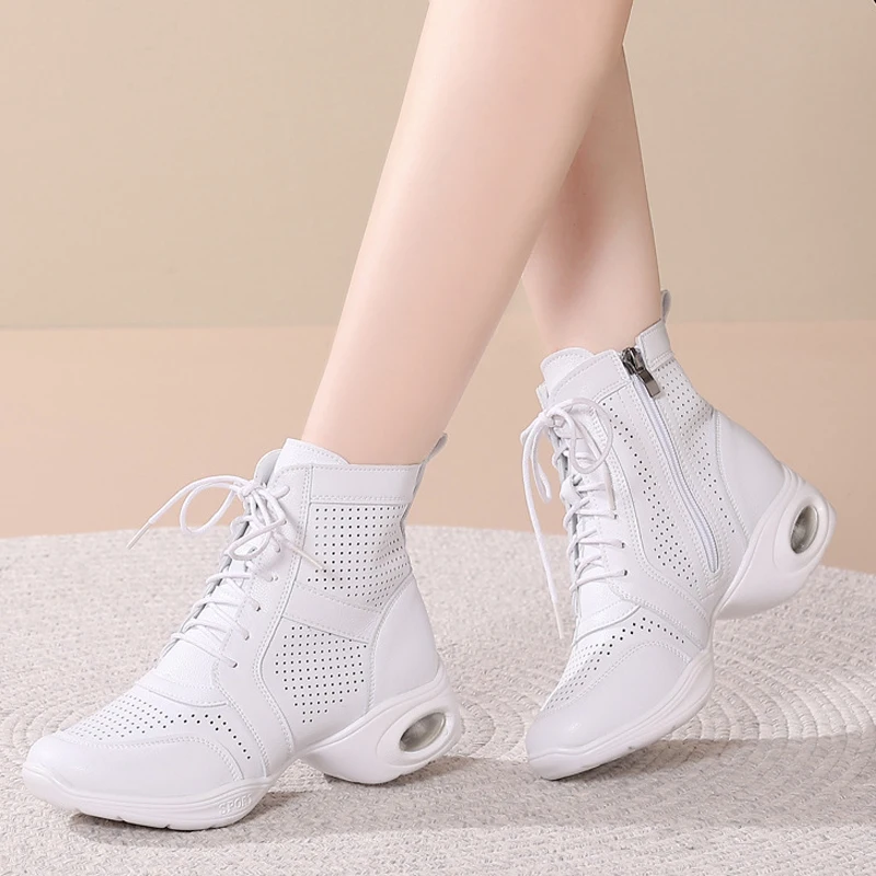 

Летняя сетчатая уличная танцевальная обувь для взрослых, мягкая кожа, мягкая обувь, женская танцевальная обувь, обувь для квадратных танцев, полиуретановая подошва