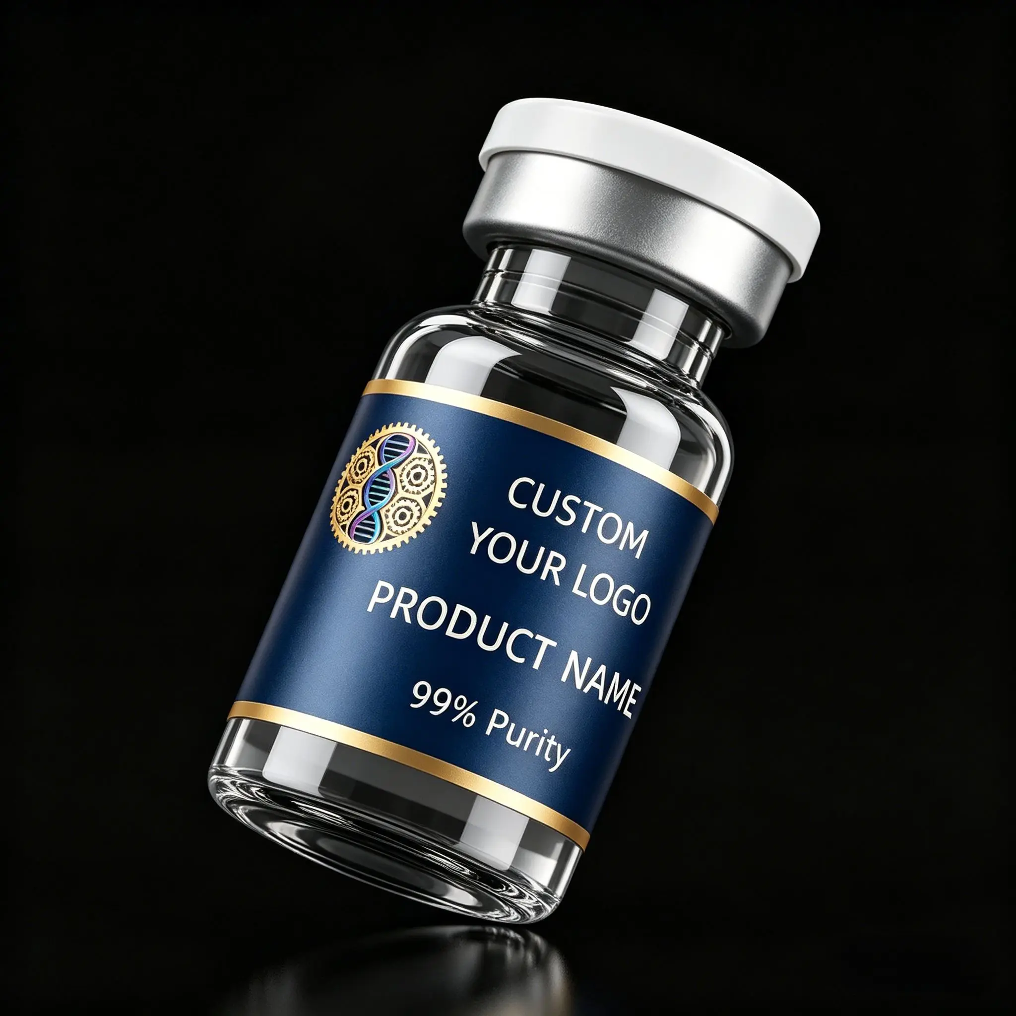 

Professional Custom Waterproof Vinyl Labels 3ml-20ml for Peptide and Essential Oil Vials with Matching Boxes