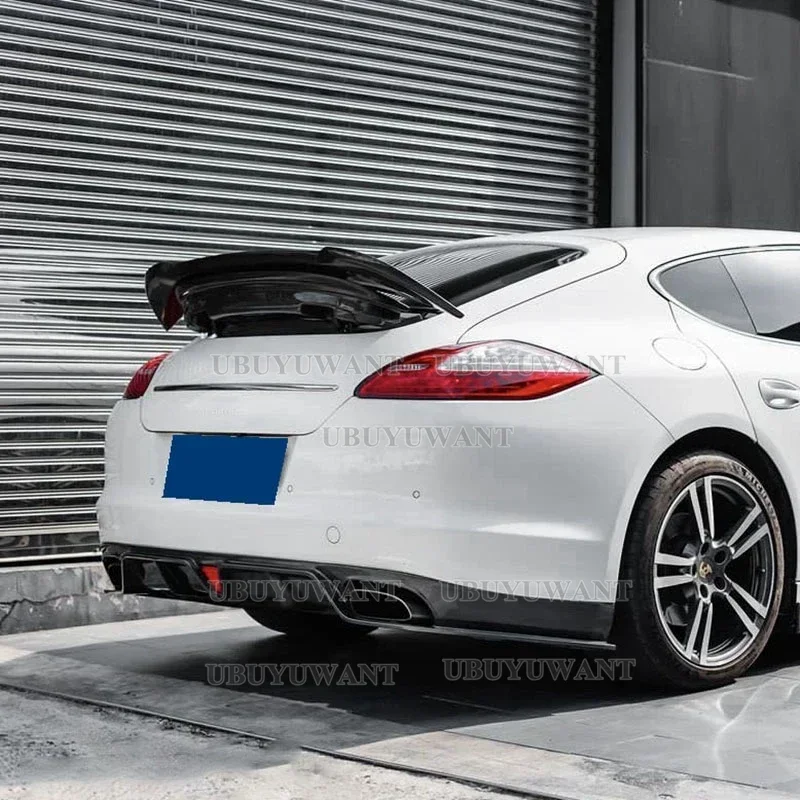 For Porsche Panamera 970 .1 and 970.2 Mansory Style Carbon Fiber Rear Roof Spoiler Wing Trunk Lip Boot Cover Car Styling 10-17