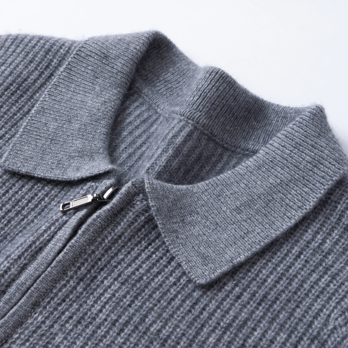 Autumn Winter New Half Zip Polo Collar Men's Top Luxury 100% Pure Goat Cashmere Knitted Sweater Business Casual Sweater Clothing