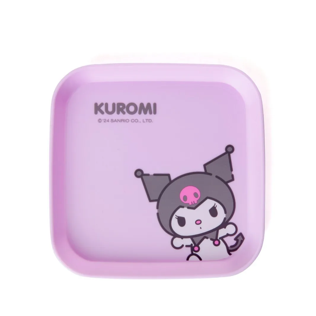 Sanrio Square Food Plate Hello Kitty Kuromi Melody Cinnamoroll Snack Bone Dish PP Klein dienblad