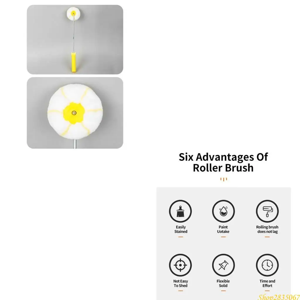 

Multipurpose Corner Painting Sponge Roller Reduced Paint Waste Smooth Surfaces 831F