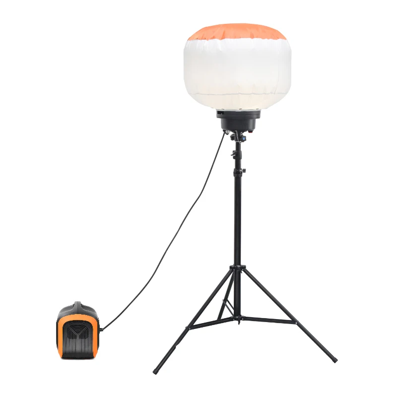 200W Super Bright Mobile Outdoor Work LED Balloon Light Tower for Sports Area Construction Site and Mining