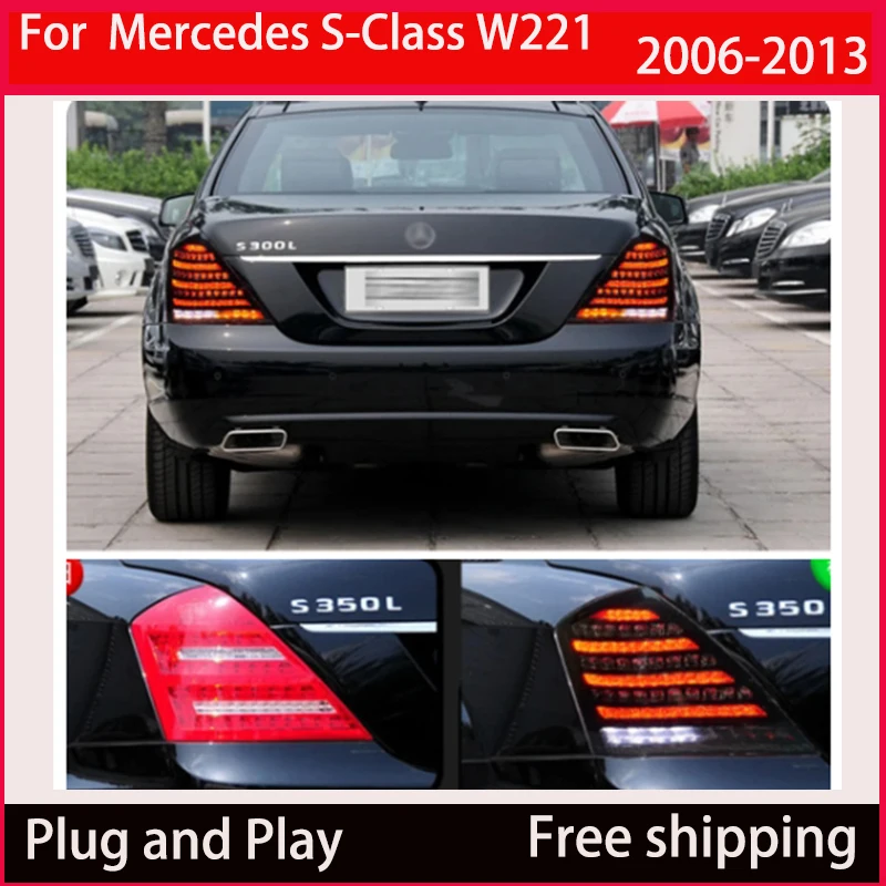 For Mercedes-Benz S-Class W221 S300 S350 S500 2006-2013 LED taillights DRL Reverse taillights Upgrade automotive accessories