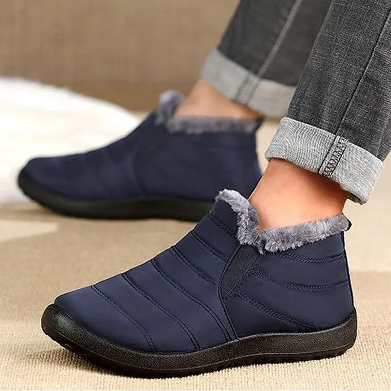 Snow Men's Boots Warm Lightweight Sneakers Winter Men's Casual Shoes Man Couple Waterproof Ankle Boots Footwear Men's Work Shoes