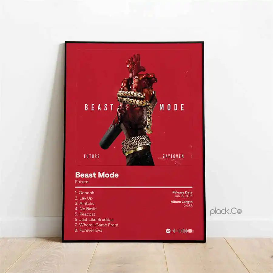 80s Nordic Pop Album Cover Poster Aesthetic Rapper Hip Hop Rock Music Star Future Monster Canvas Wall Art Mural Home Room Decor