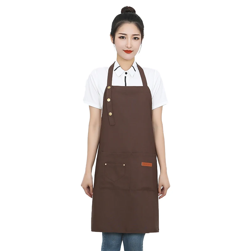 Women's Kitchen Apron for Woman Men Chef Work Apron for Grill Restaurant Bar Cafes Beauty Nails Studios Waiter in The Restaurant