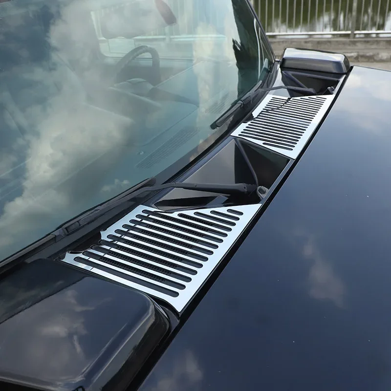 

For Hummer H2 2003-2009 Car Styling Stainless Steel Silver Car Hood Engine Cover Trim Stickers Car Accessories
