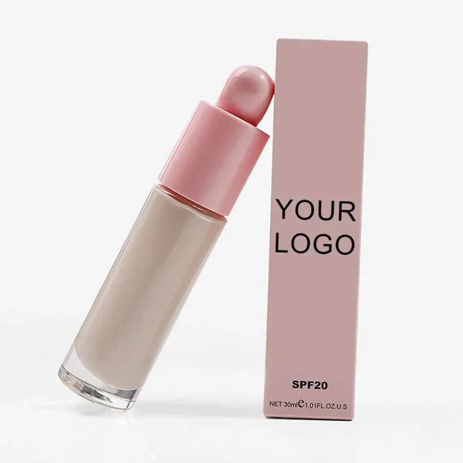 Liquid Foundation Private Label Natural Makeup Waterproof Cosmetics Base Concealer Custom Logo Wholesale