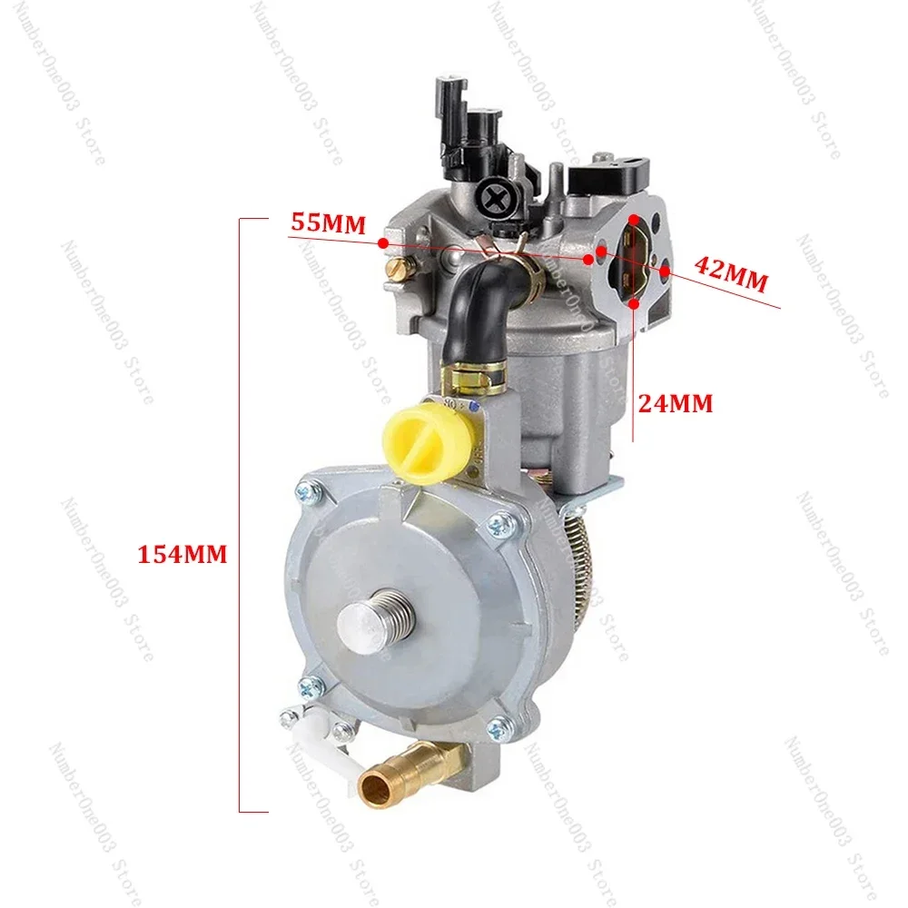 Dual Fuel Gasoline Generator LPG Carburetor Compatible with 170F GX160 GX200 8HP 9HP Gasoline Generators