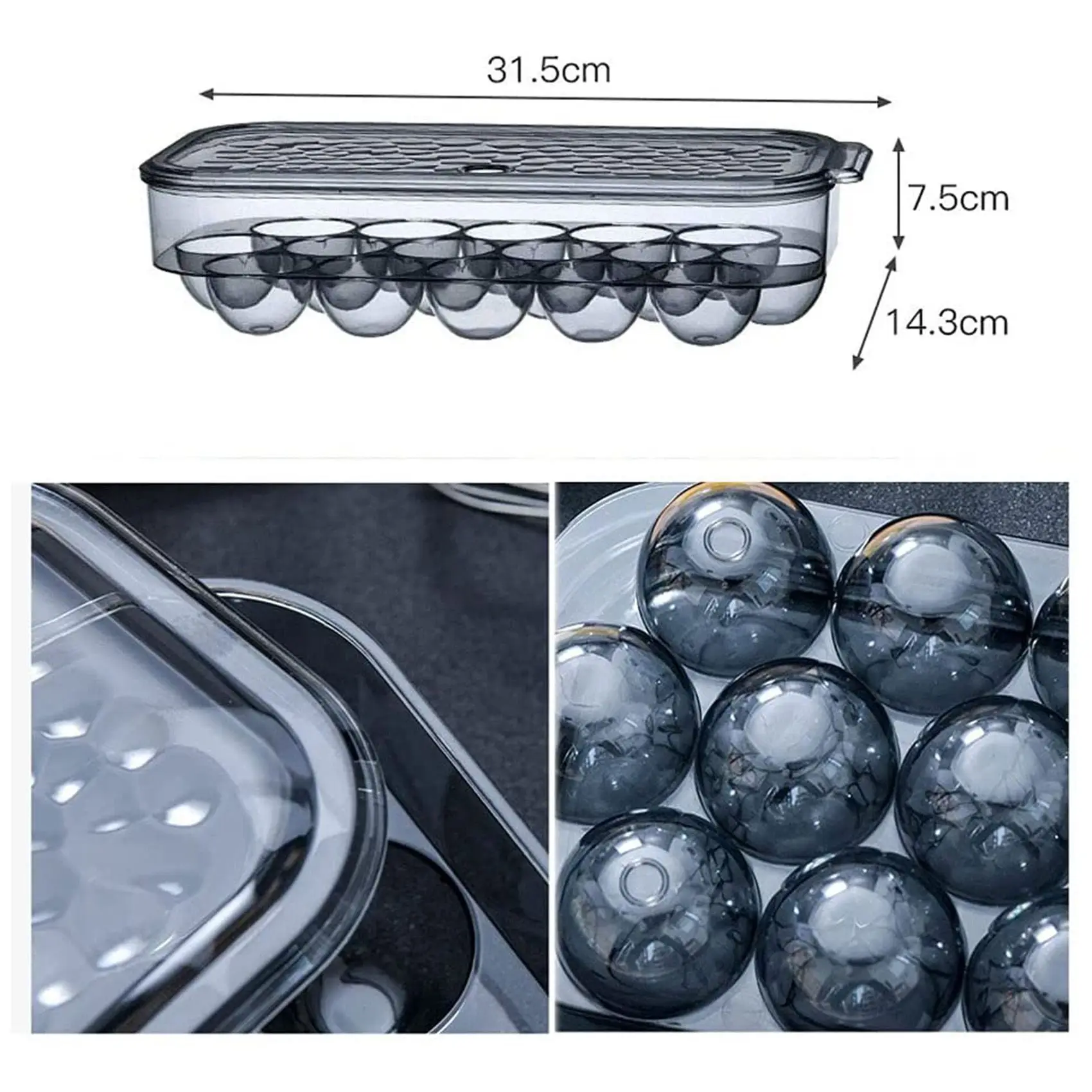 Portable Egg Storage Box, 2 Pieces Egg Container, Fridge Egg Container with Blanket, Egg Holder Storage, for Protection