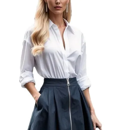 Women's Top Commuting Random Shirt Long Sleeve Strip Turn-down Necklace Cardigan. 5022 Summer Dresses 2026 Lace Elegant Beach