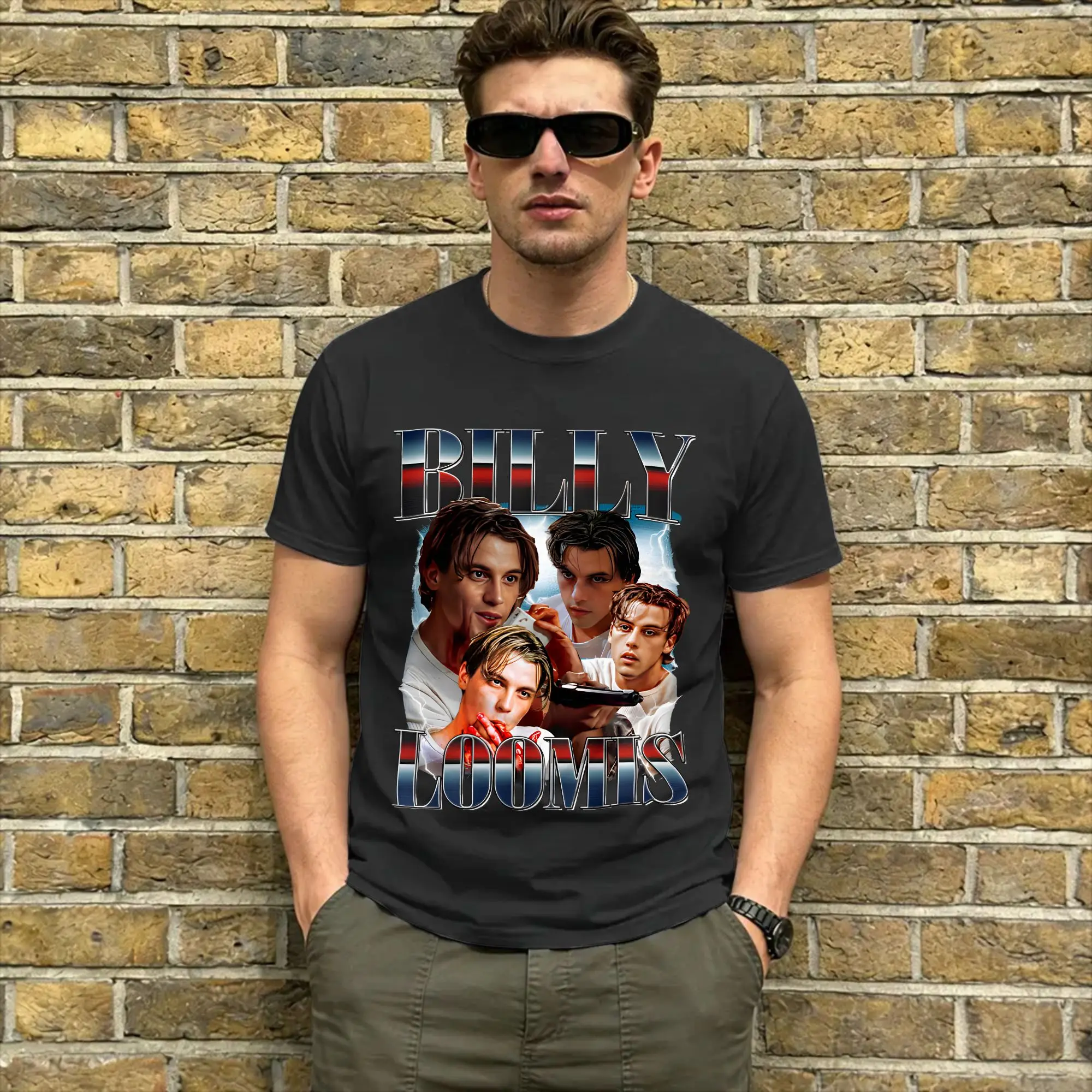 Billy Loomis  Pure Cotton T-Shirt For Couple Summer ScreamMovie Streetwear T Shirts Comfortable Novelty Tee Shirt Clothing