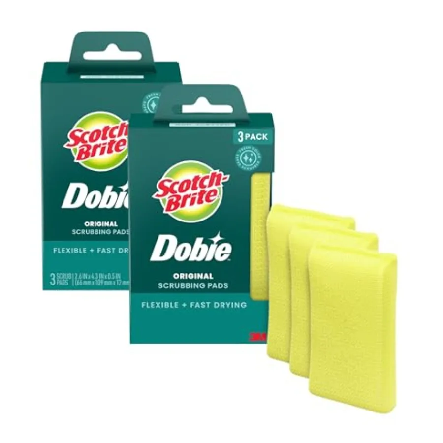

Scotch-Brite Dobie, 1 Pad each Value Pack of 6