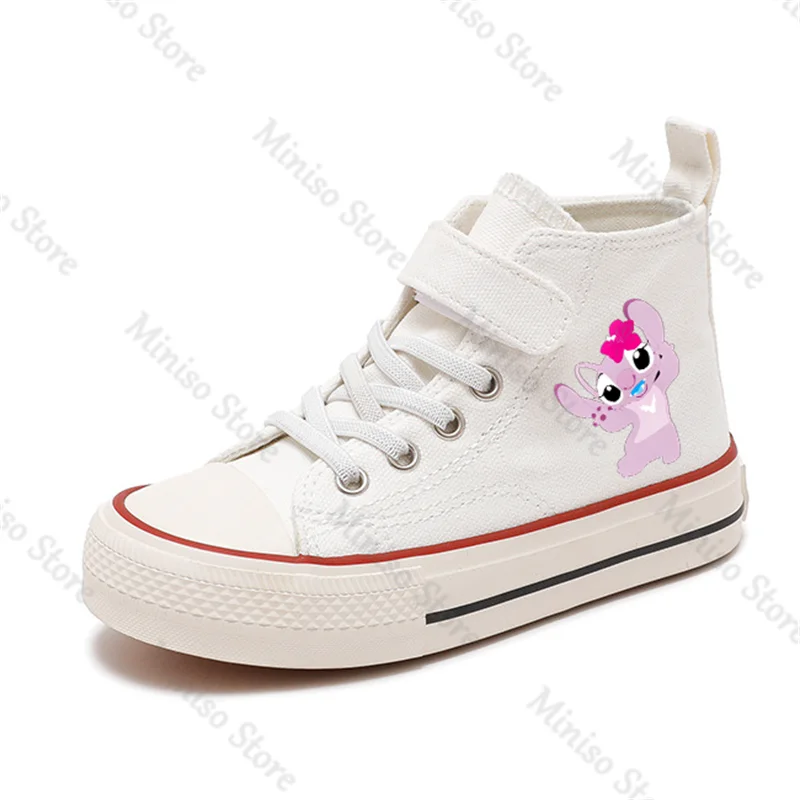 New Girl High-top Lilo Stitch Boys Kid Canvas Shoes Disney Casual Cartoon Sport comfort Shoes Children Print Boys Tennis Shoes