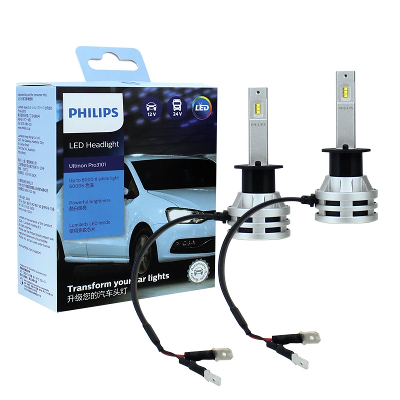 Philips LED H1 H3 H4 H7 H11 Ultinon Pro3101 12 V/24 V 6000 K Helder Wit HB3 9005 HB4 9006 HIR2 9012 Auto Koplamp LED Lampen