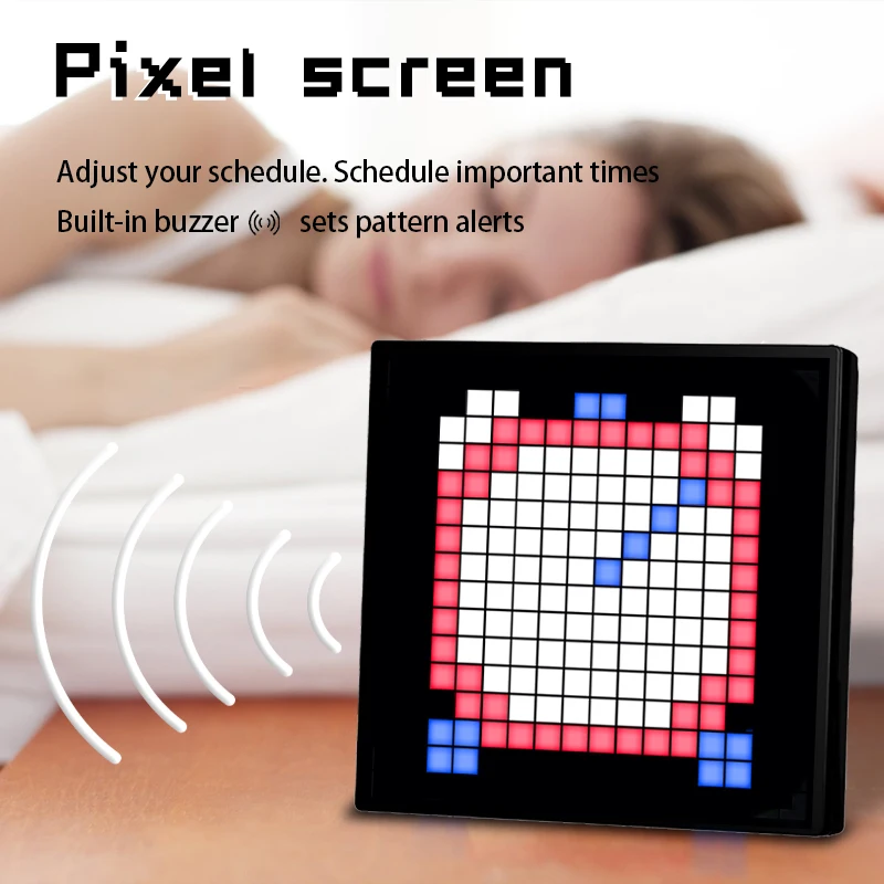 Imagem -06 - Led Pixel Display Panel Usb 5v App Controle Programável Luz Noturna Faça Você Mesmo Padrão de Texto Decoração de Animação Quarto Sala de Jogos Ws2812b