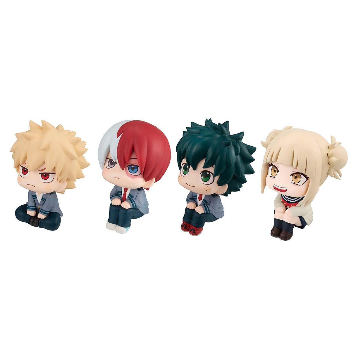 Figura de Anime MHA Himiko Toga figura de acción edición Q figura de Bakugou Katsuki modelo recoger muñeca Midoriya Izuku figura de juguete