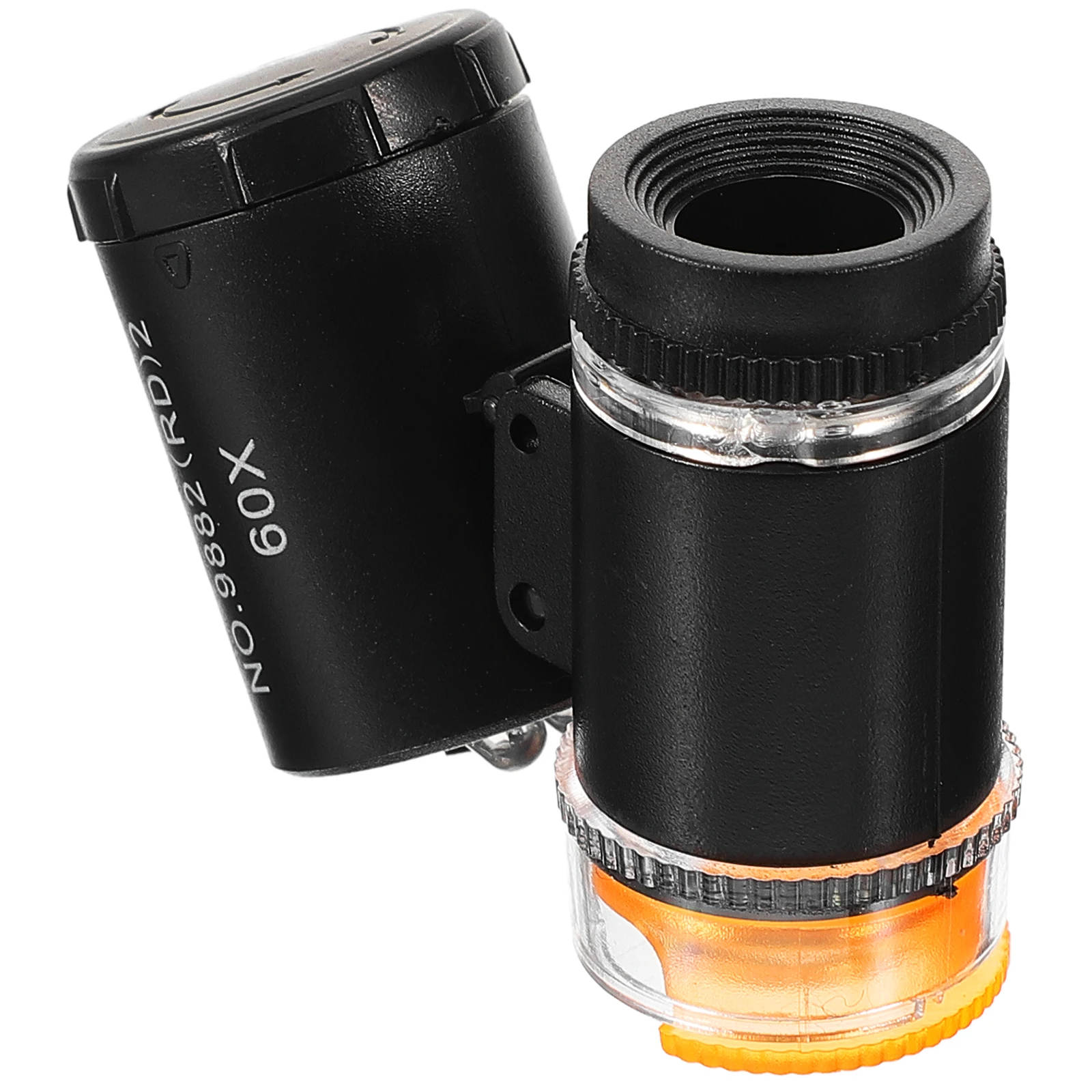 

Portable Mini Handheld Microscope Magnifier 60x LED Light Coin Textile Printing Identification Jewelry Accessories Pocket Size