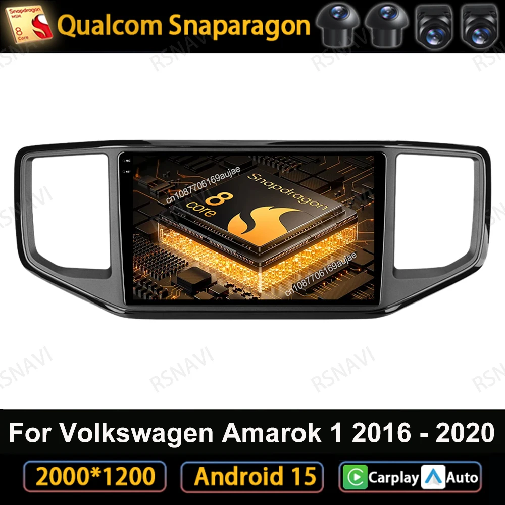 

Car Radio Android 15 For Volkswagen Amarok 1 2016 - 2020 Multimedia 4G LTE Navigation DSP Head Unit GPS Qualcomm 5G WIFI Stereo