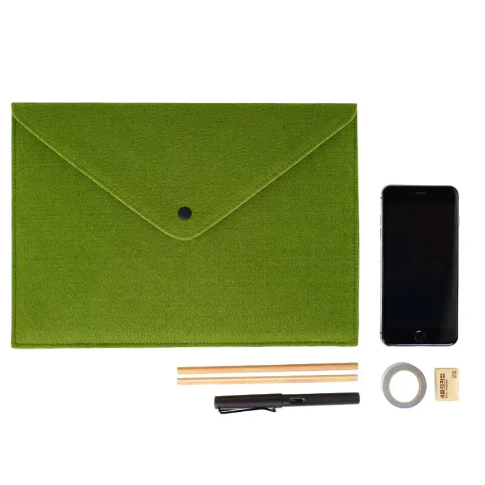 34*25cm Felt Document Bag Envelope A4 File Pocket Document Holder Organizer Business Information Folder School Office Supply
