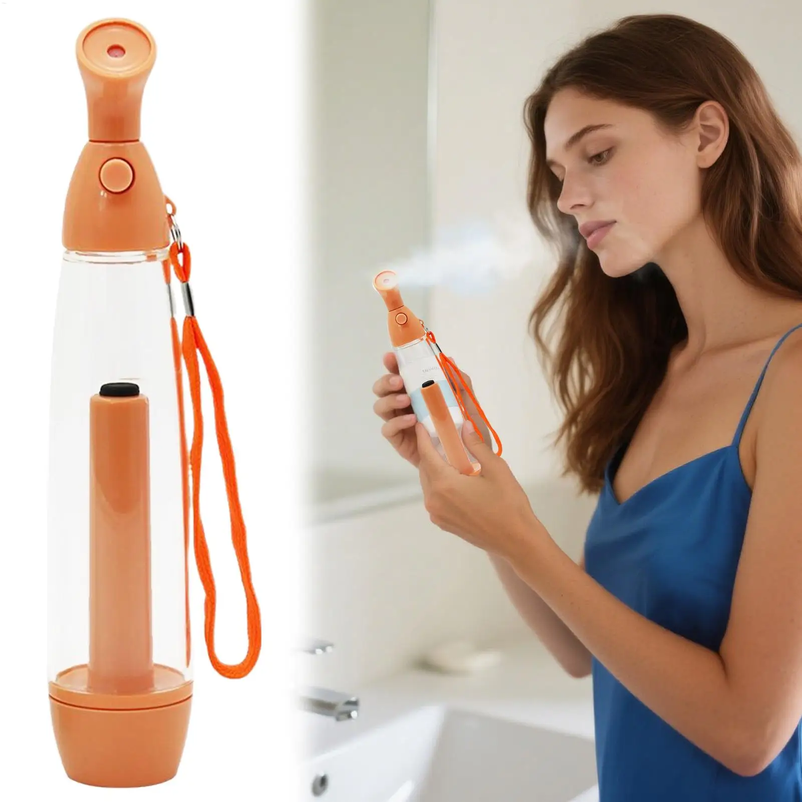 Mister Spray Bottle Moisturizing Facial Mister Atomization Humidifier Manual Steamer Hydrating Skin Care Tools for Women Men Eye