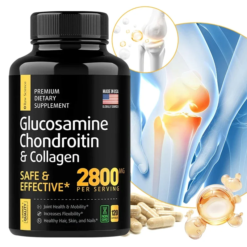 Glucosamine Chondroitin MSM - Joint Support Supplement for Men and Women, Triple Strength Vitamin - Relieve Joint Discomfort