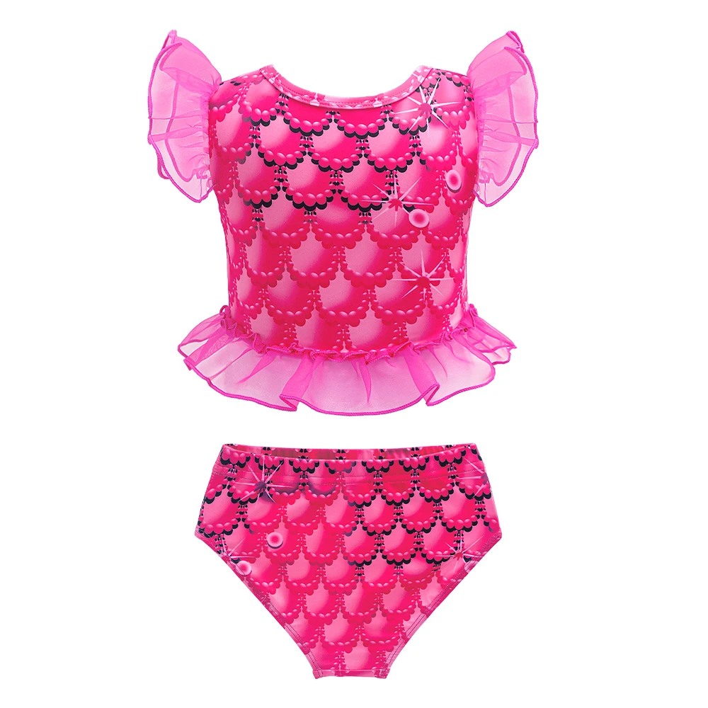 Mermaid Tails Swimwear for Swimming Girls Beach Pool Party Mermaid Princess Swimsuit Tankini Cosplay Costume for Kids