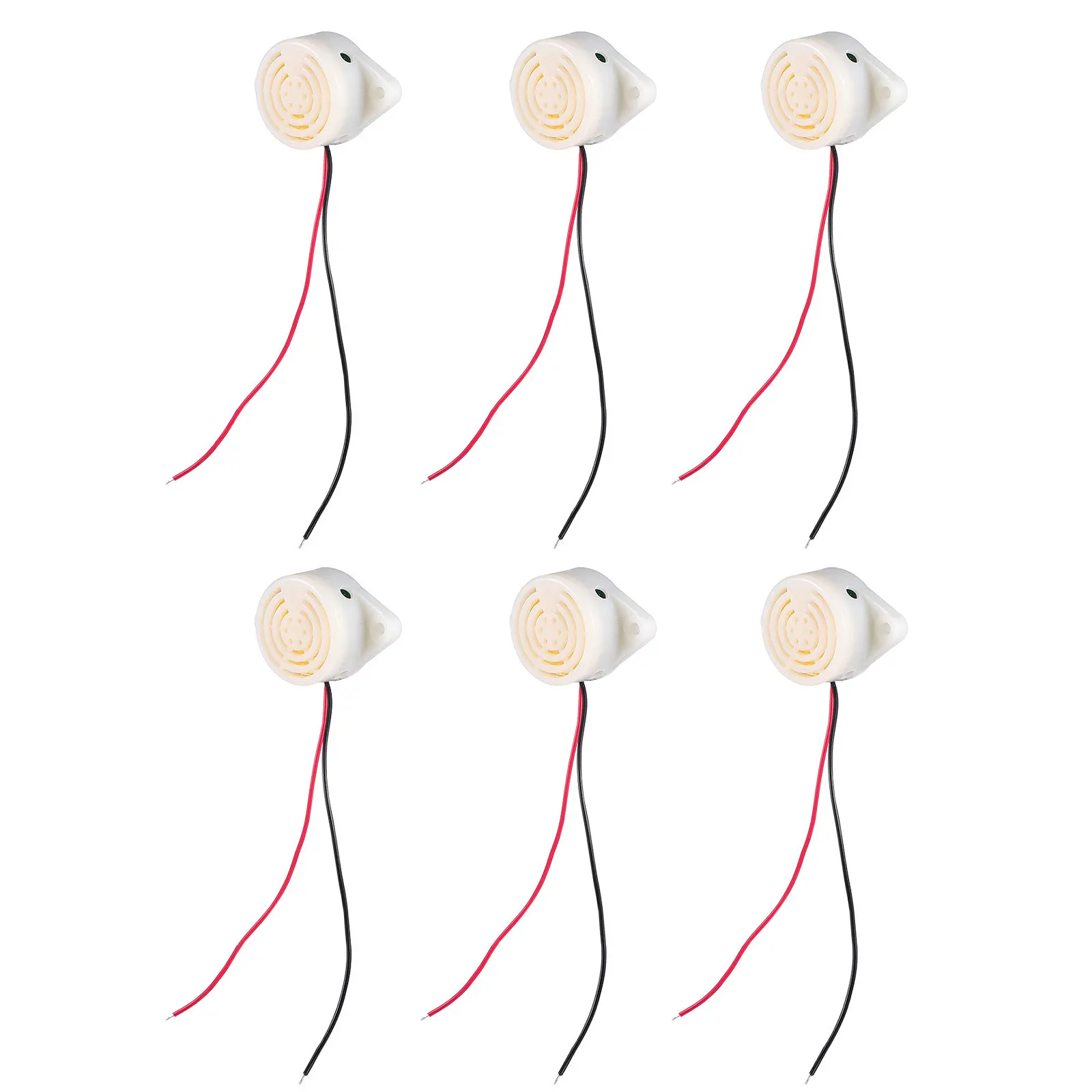 

6Pcs Electronic Buzzer Low Voltage Active Buzzer 3-24V Alarm Sound for Security Car Modification Industrial Use