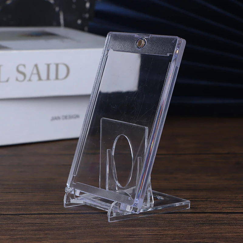 마그네틱 카드홀더 지지대 카드 보호대, 하드 플라스틱 슬리브, 트레이딩 디스플레이 케이스, 스포츠 유희왕 카드, 35PT, 1 세트