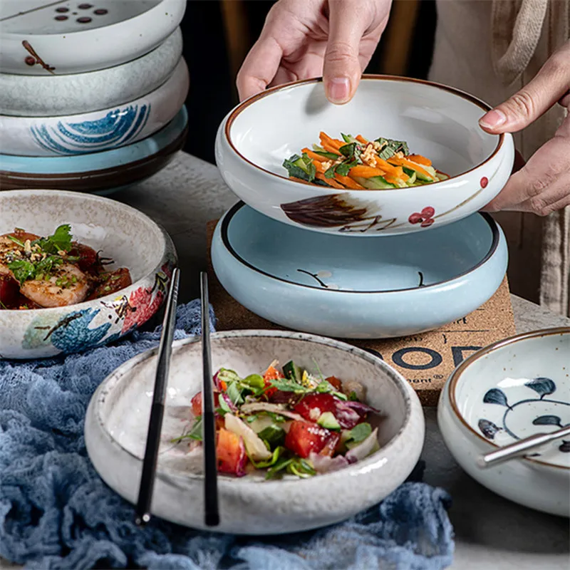 14cm Creative Retro Ceramic Sushi Dishes Tray Sauce Chili Pepper Snacks Small Dishes Gold Plates Set Dinner Dish