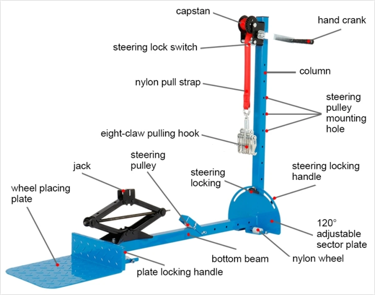 Car Body Pulling Tower Repair Dent Pulling Machine Tools Auto Workshop