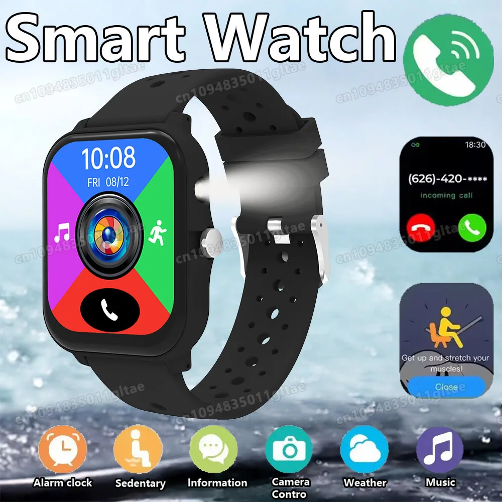 

2026 New Smart Watch Bluetooth Call Fitness Tracker Heart Rate Sleep Record Outdoor Sport Watch for Android/IOS Men Women HW12