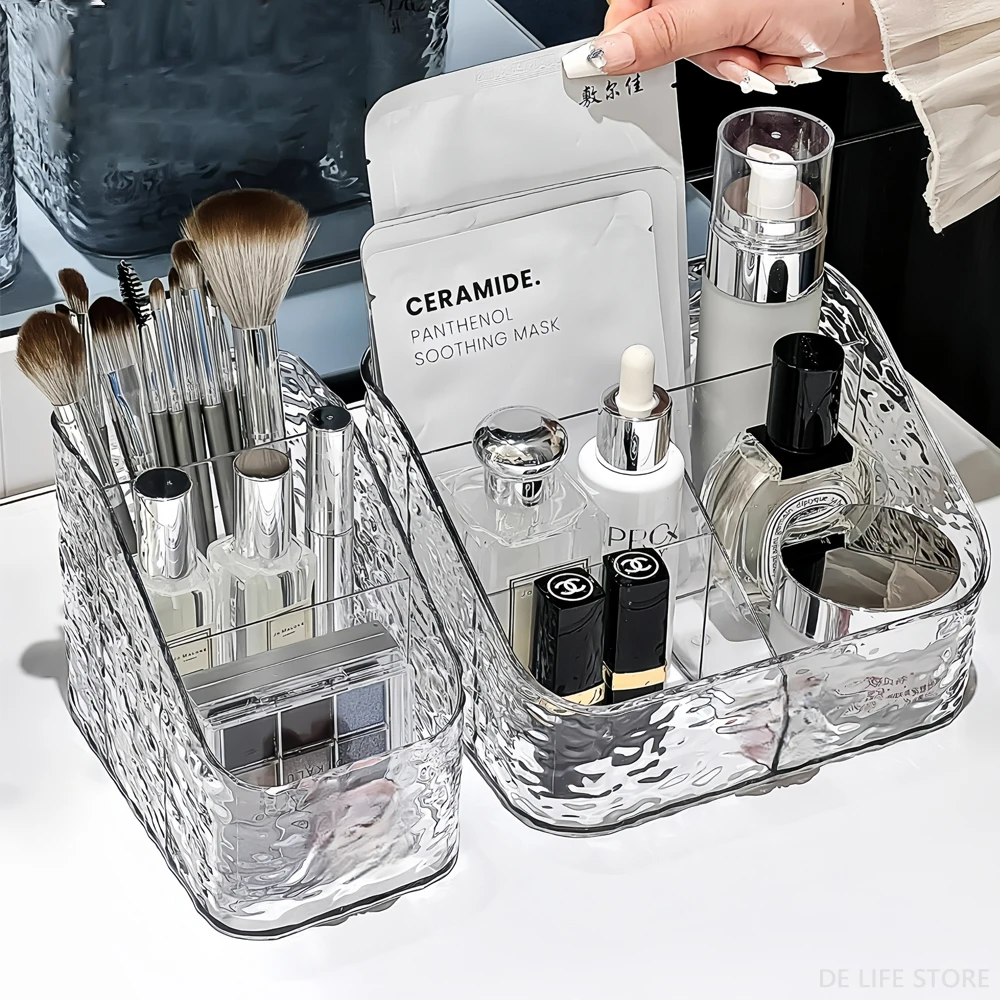 Makeup Storage Organizer Clear Skincare Organiser For Vanity Storage Box For Lipstick Cosmetic Organizer Perfume Holder