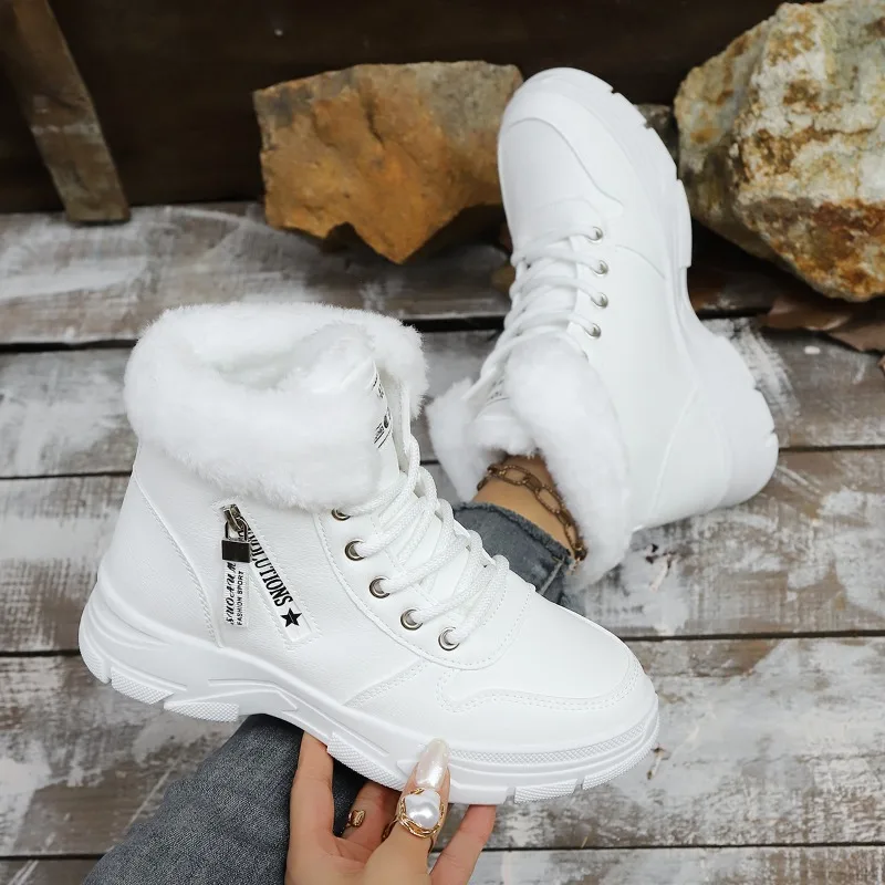 

Winter Snow Boots for Women Casual High-top Shoes Warm Women's Sports Shoes Platform Ankle Boots Plus Size Zapatillas De Mujer