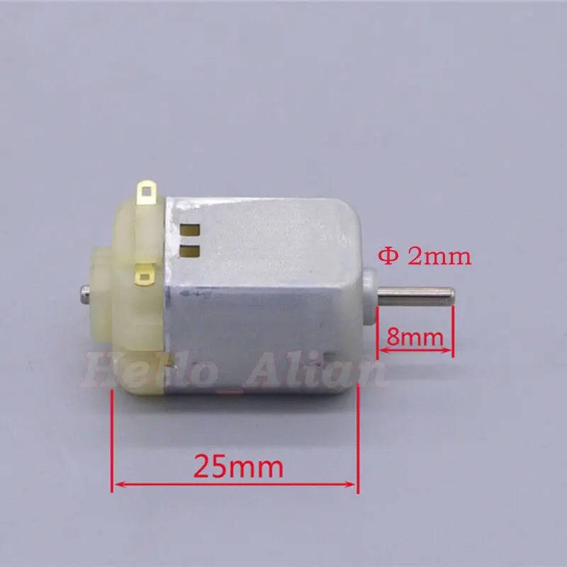 Micro Mabuchi 130 Carbon Brush Motor DC 3V-6V 17000RPM High Speed Electric Motor DIY RC Car Boat Toy Fan Tank