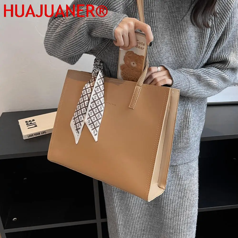 3 Layers Large Leather Tote Bags Women Trend Design Commuter Work A4 Shoulder Side Bag Office Ladies Handbags high-capacity