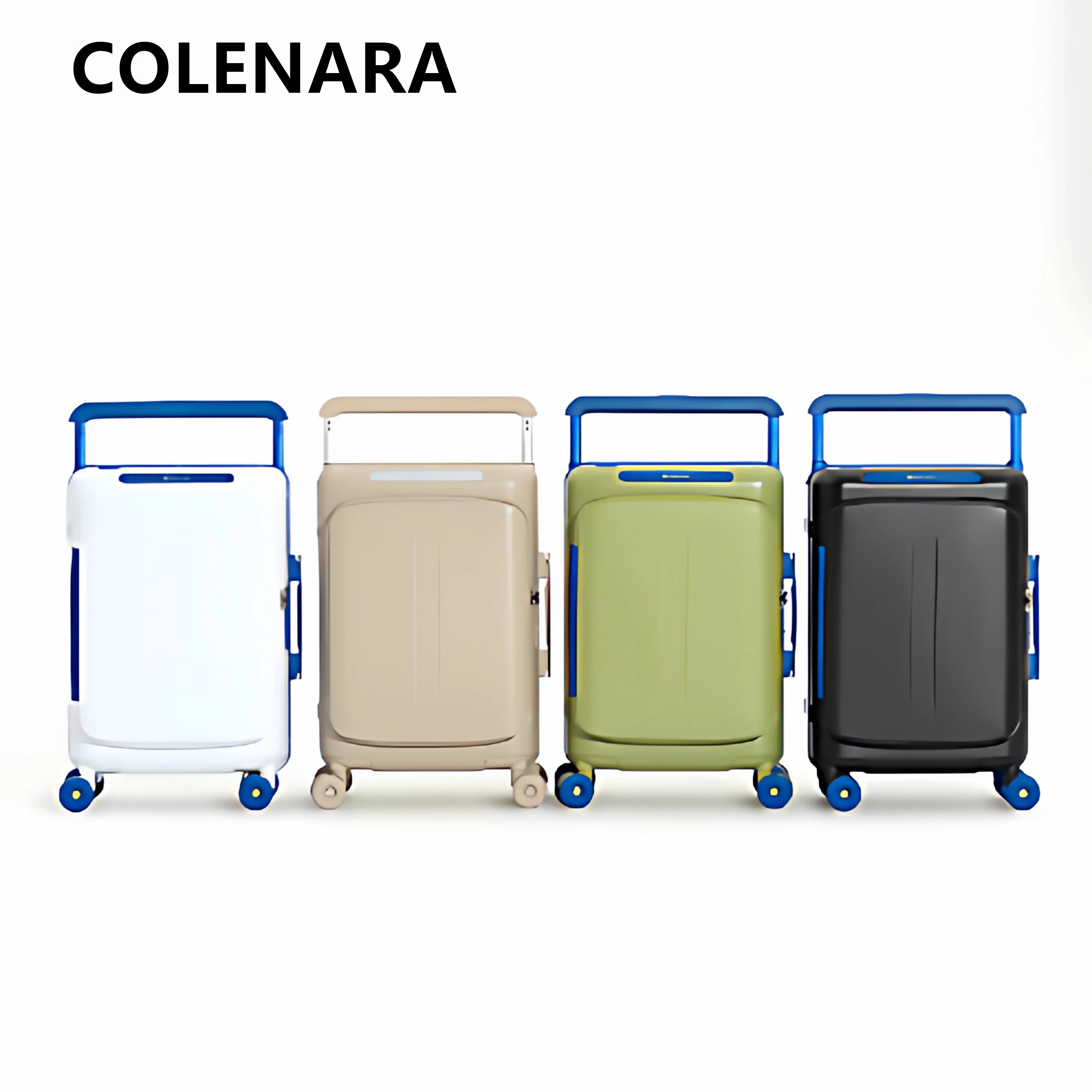 

COLENARA Side Opening Suitcase ABS + PC Boarding Box 20"25 Inches Large Capacity Trolley Case Women's Carry-on Travel Suitcase