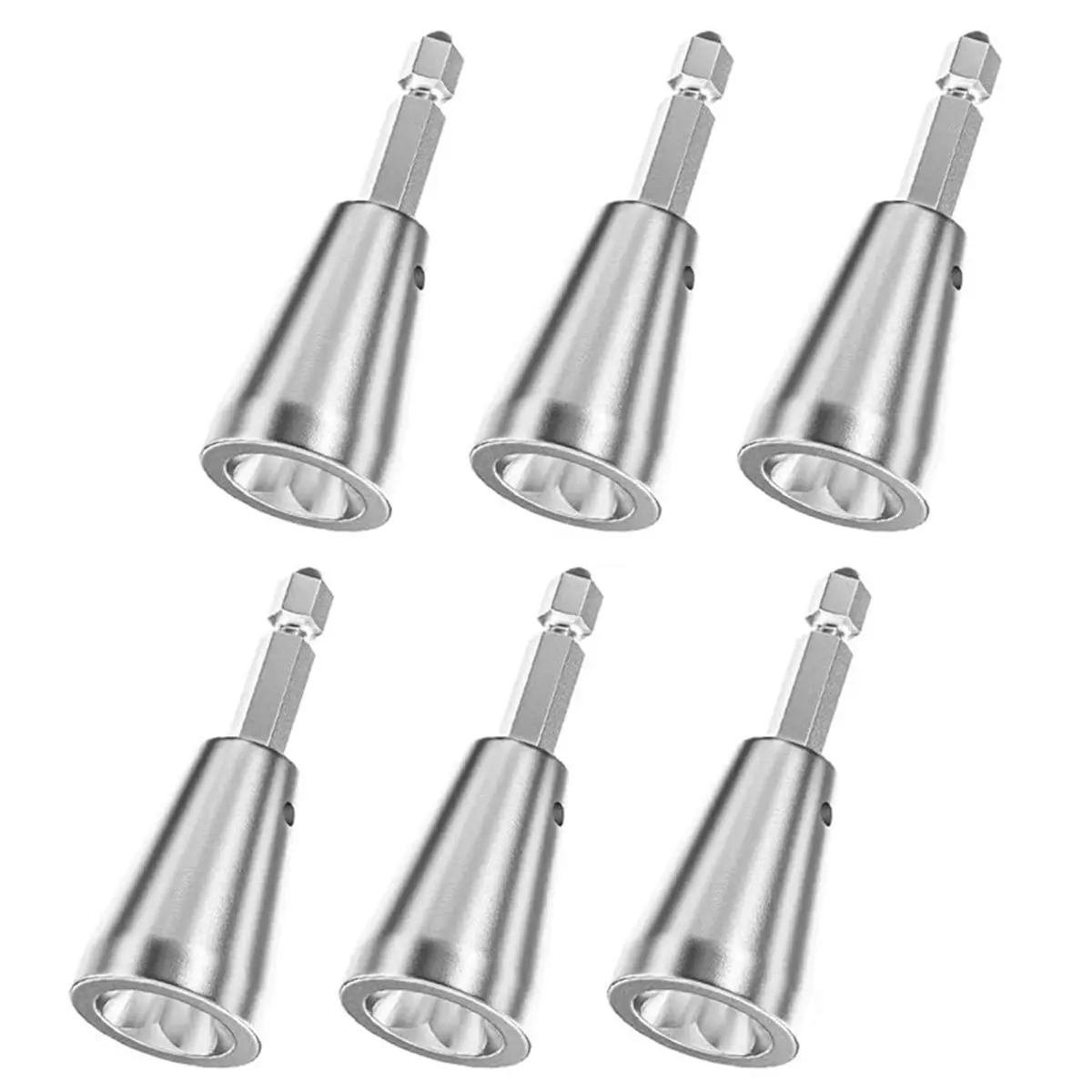 A64K Wire Stripping and Twisting Tool for Drill, Upgraded 6mm Hex Shank Wire Twister Connector for 9-22 AWG, (6Pcs)