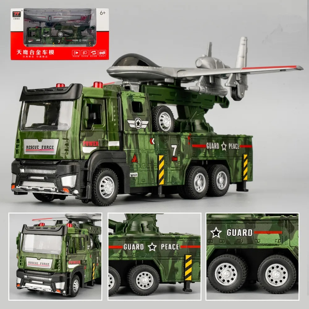 

1: 50 alloy aircraft launch vehicle model,simulated military style car toys,transport vehicle toys,wholesale