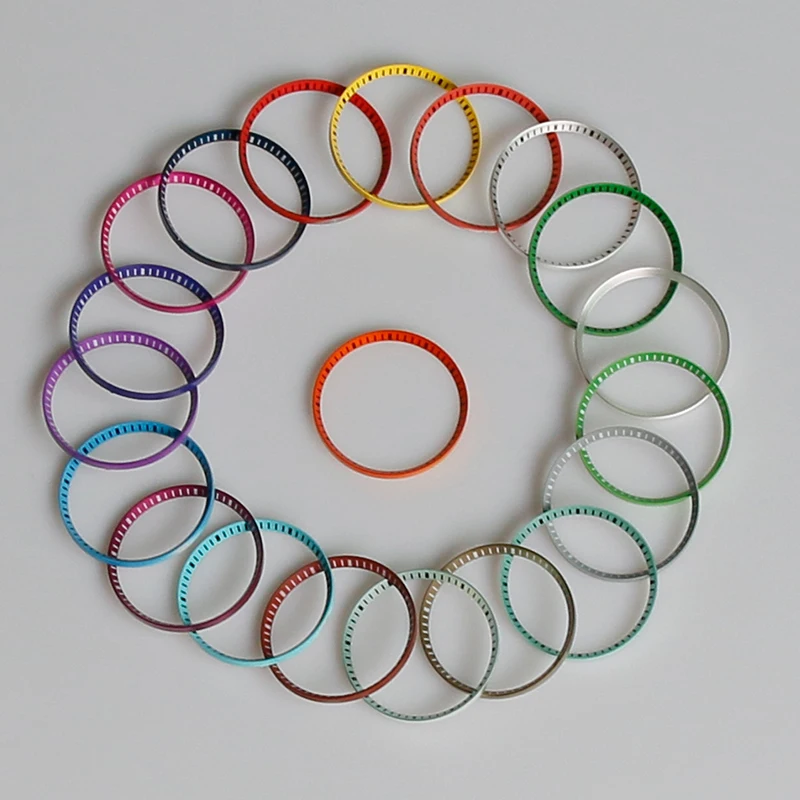 

18-й яркий латунный материал Coror с маркером SKX007, кольцо с главой для часов