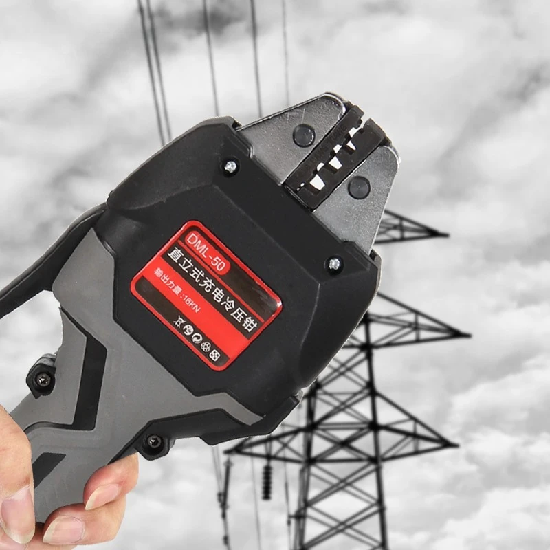 DML-50 전동 유압 플라이어 절연 파이프 크림퍼 충전식 냉압 단자 클램프 도구