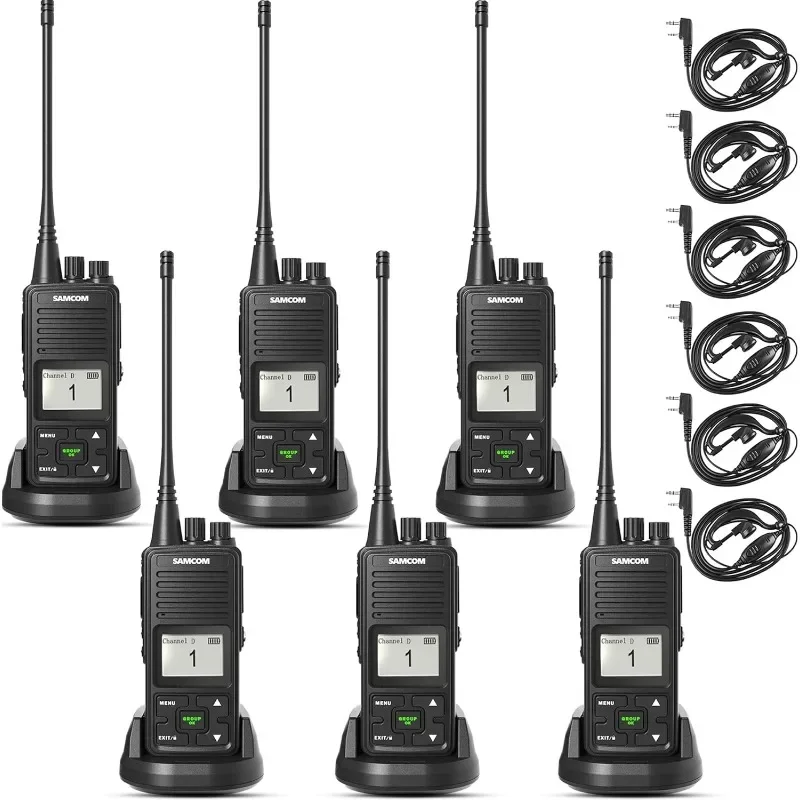 Two Way Radios Long Range Walkie Talkies,20 Channel Programmable Handheld 2 Way Radio Rechargeable with 3000mAh Battery