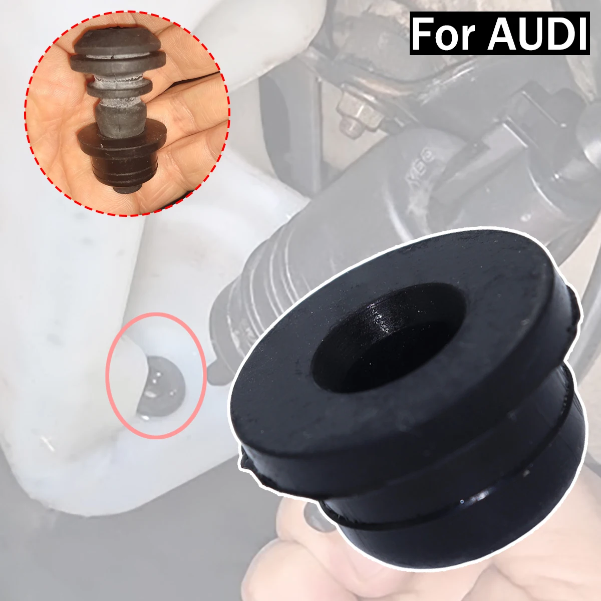 

For Audi A4/S4 A5/S5 A6/S6 RS3 Sportback 8P Car Windshield Washer Bottle Pump Seal Water Reservoir Gasket Grommet Mount Cap Clip