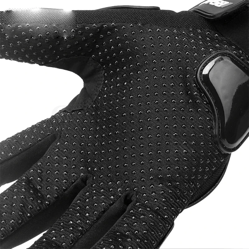 Gants de Moto Universels en Cuir group, Couleur Noir, Blanc, Équipe de Course sur Route, Été, Hiver