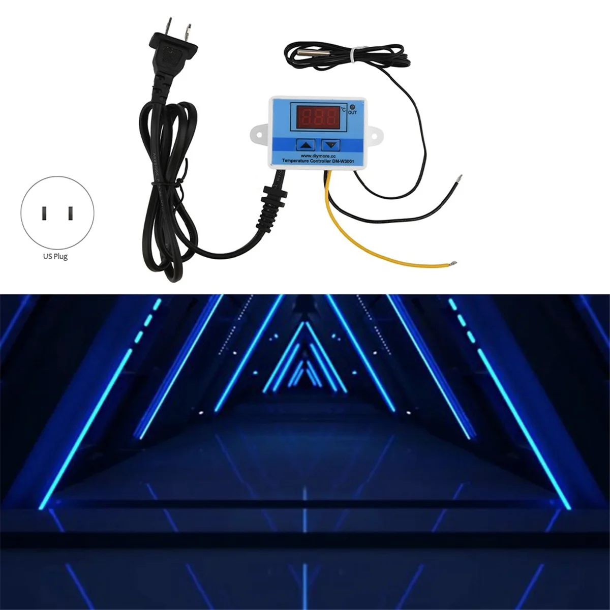 110-220V/1500W XH-W3002 Controller Controller digitale computerizzato interruttore di controllo della temperatura Controller intelligente con spina usa