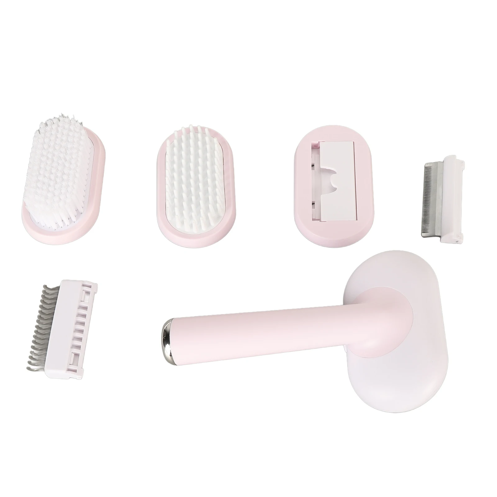 5 in 1 pet grooming brushes set, grooming and shedding brush set, ergonomic cat hair removal, massage brush kit